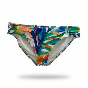La Blanca Tropical Floral Bikini Bottoms - Multicolor NWT 14